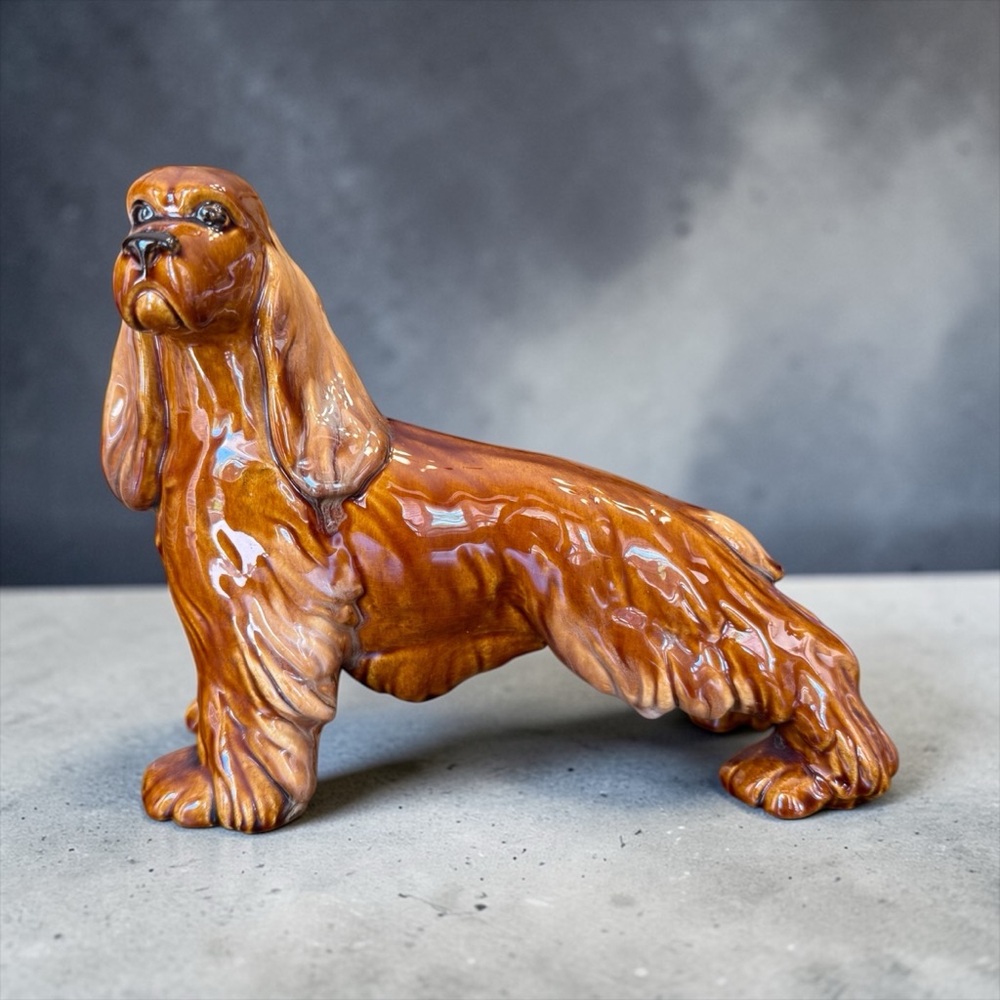 Vintage 1950s Royal Haeger ceramic Cocker Spaniel dog figurine. Great condition - Picture 3 of 7